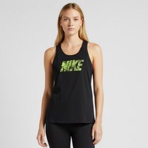 4/$40 Nike Pro Sleeveless Black and Florescent Green Razor Back Tank Top‎